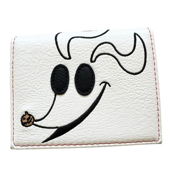 Loungefly Disney Nightmare Before Christmas Zero Dog Orange White Flip Wallet - Picture 4 of 8